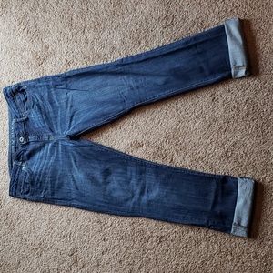 Simply Vera by Vera Wang roll cuff capri. Sz 8